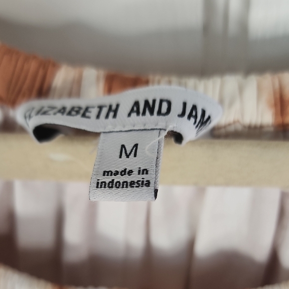 Elizabeth & James Uptown Dayglow cotton long sleeved dress size M - Picture 3 of 4